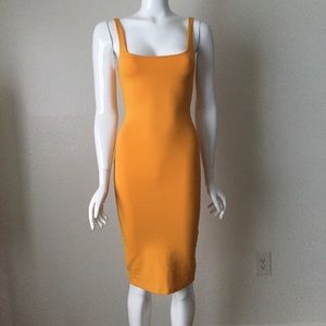 Mustard bodycon Dress